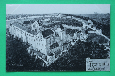 AK Landshut / 1907 / Künstlerkarte von Jos Kaltenbach / Burg Trausnitz / Burgenanrchitektur